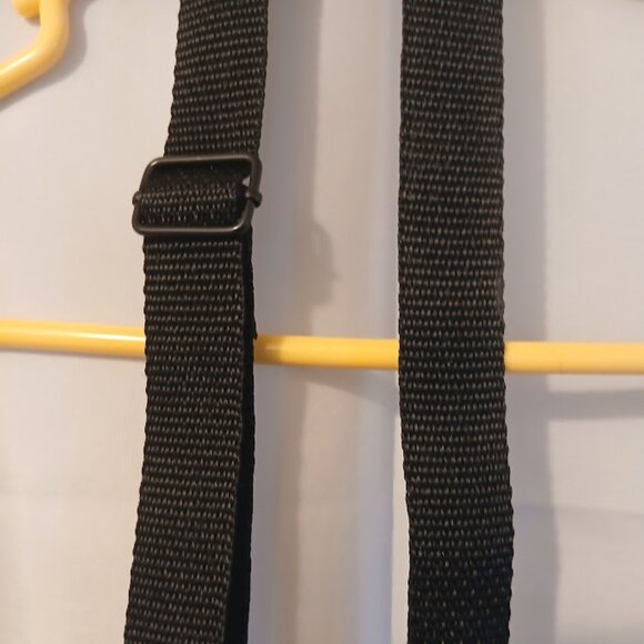 New Mini Travel Sling pack Crossbody Photo Canvas Water droplet Web Black denim - Picture 4 of 10